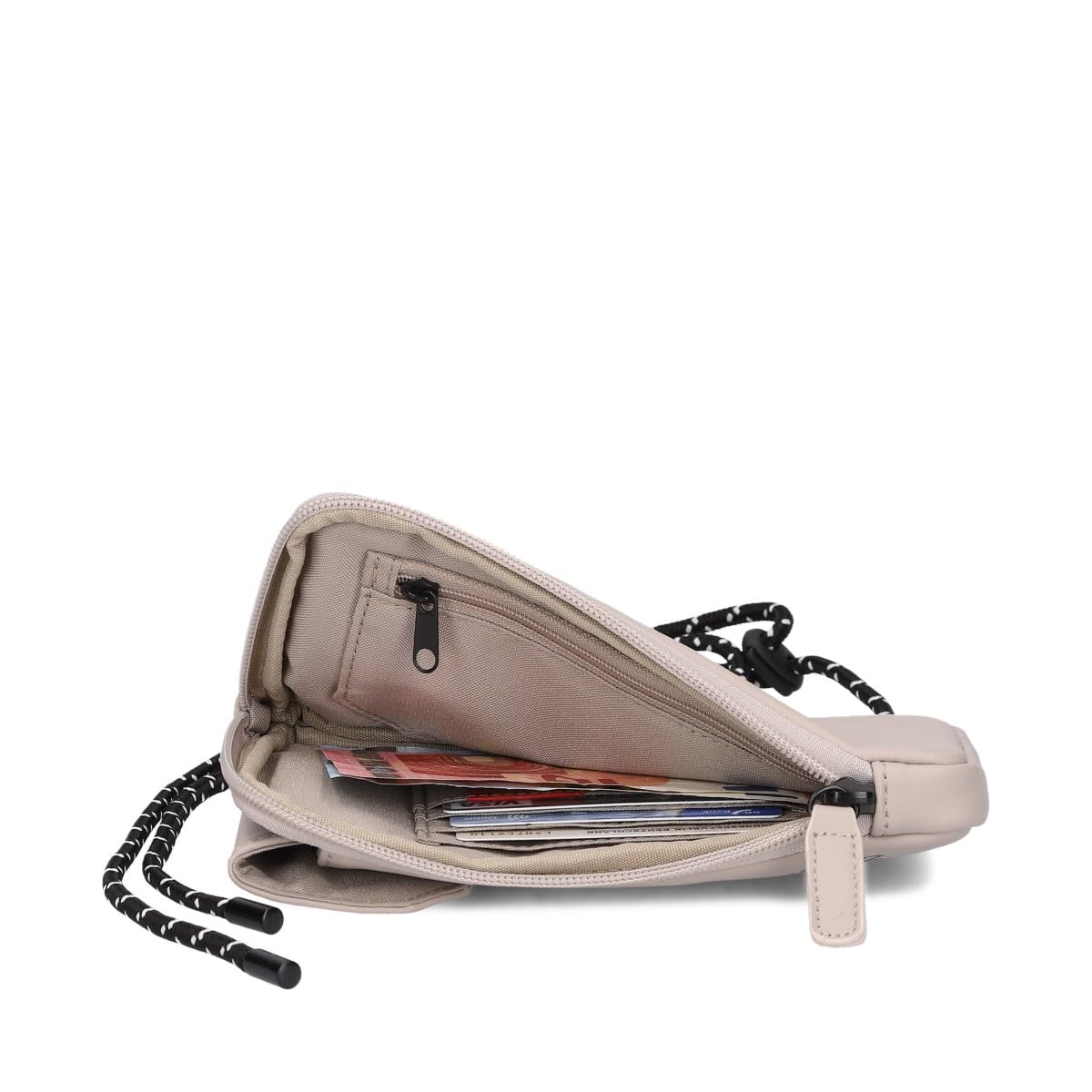 Zwei Handytasche zum Umhängen Cargo CAP30 mit Geldbörse 19 x 10 cm, Münzfach, 4 Kartensteckfächer, umlaufender Reißverschluss, längenverstellbarer Riemen, wasserabweisendes Hydroflex Material