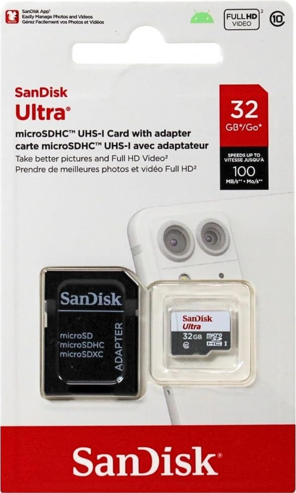 Made for Amazon SanDisk 32GB microSD Memory Card for Fire Tablets and Fire -TV