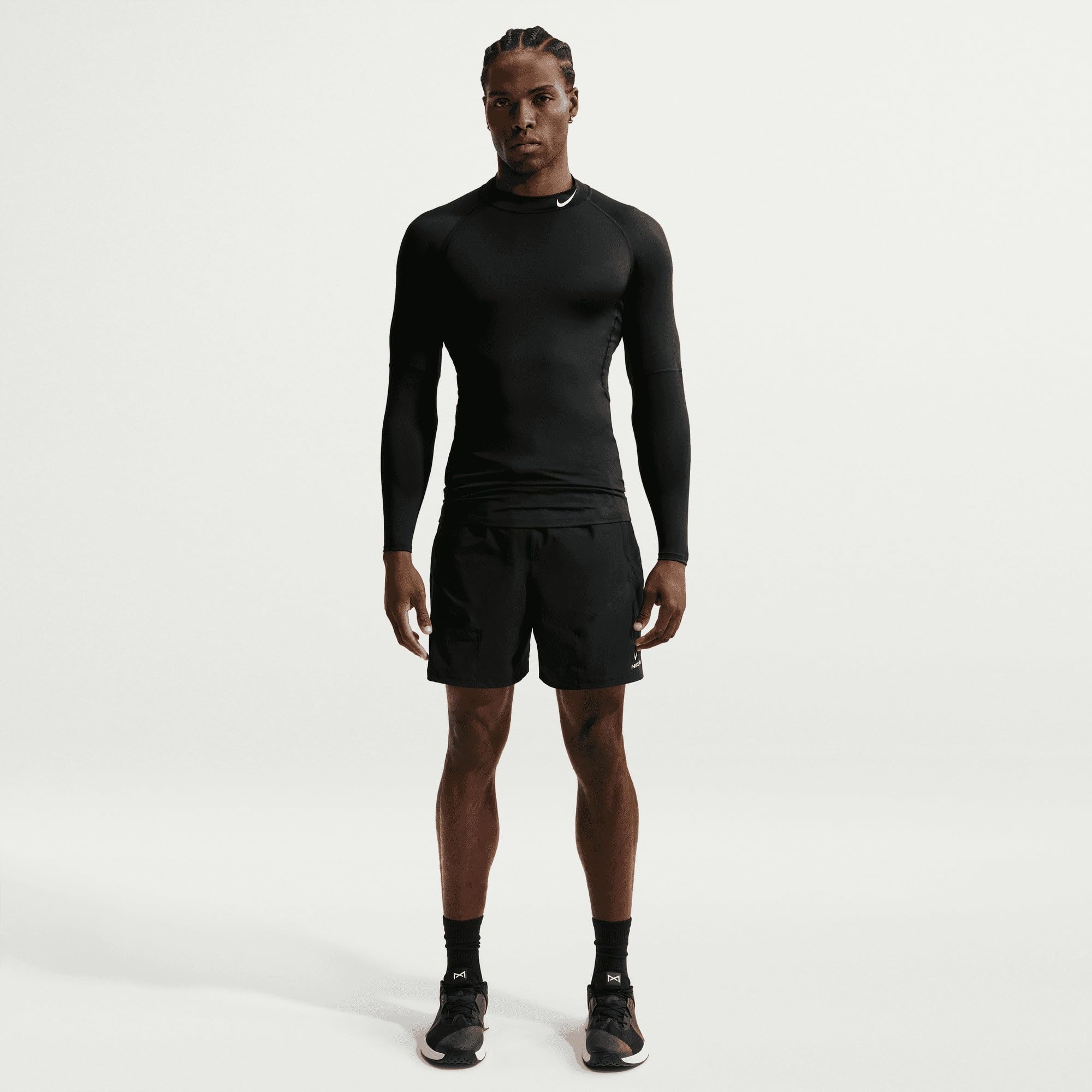 Nike Herren M Np Df Tight Ls Mock Vest (1er Pack)