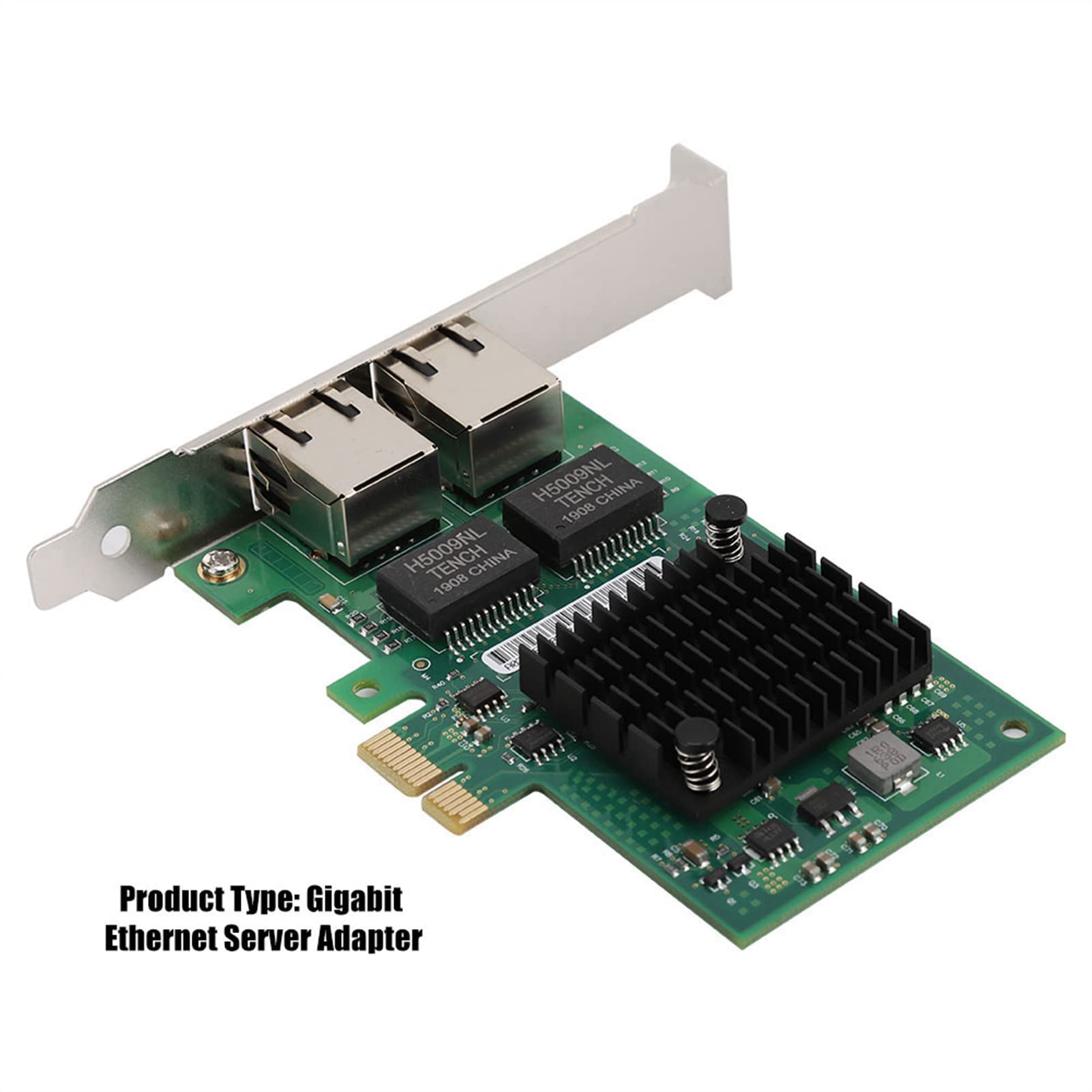 Gigabitowa Karta Sieciowa I350-AM2, Dwuportowa Karta Serwerowa PCI Express z szybkością 10/100/1000Mbps, do Kontrolera Ethernet