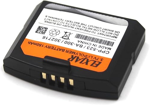 Miniatura 5 de Paquete de 2 baterías CW-SHBA300HPC de 3.7V 150mAh compatible con auriculares Sennheiser BA300, Set840-STV Set900 Set830STV RR840S RS4200 RI830S