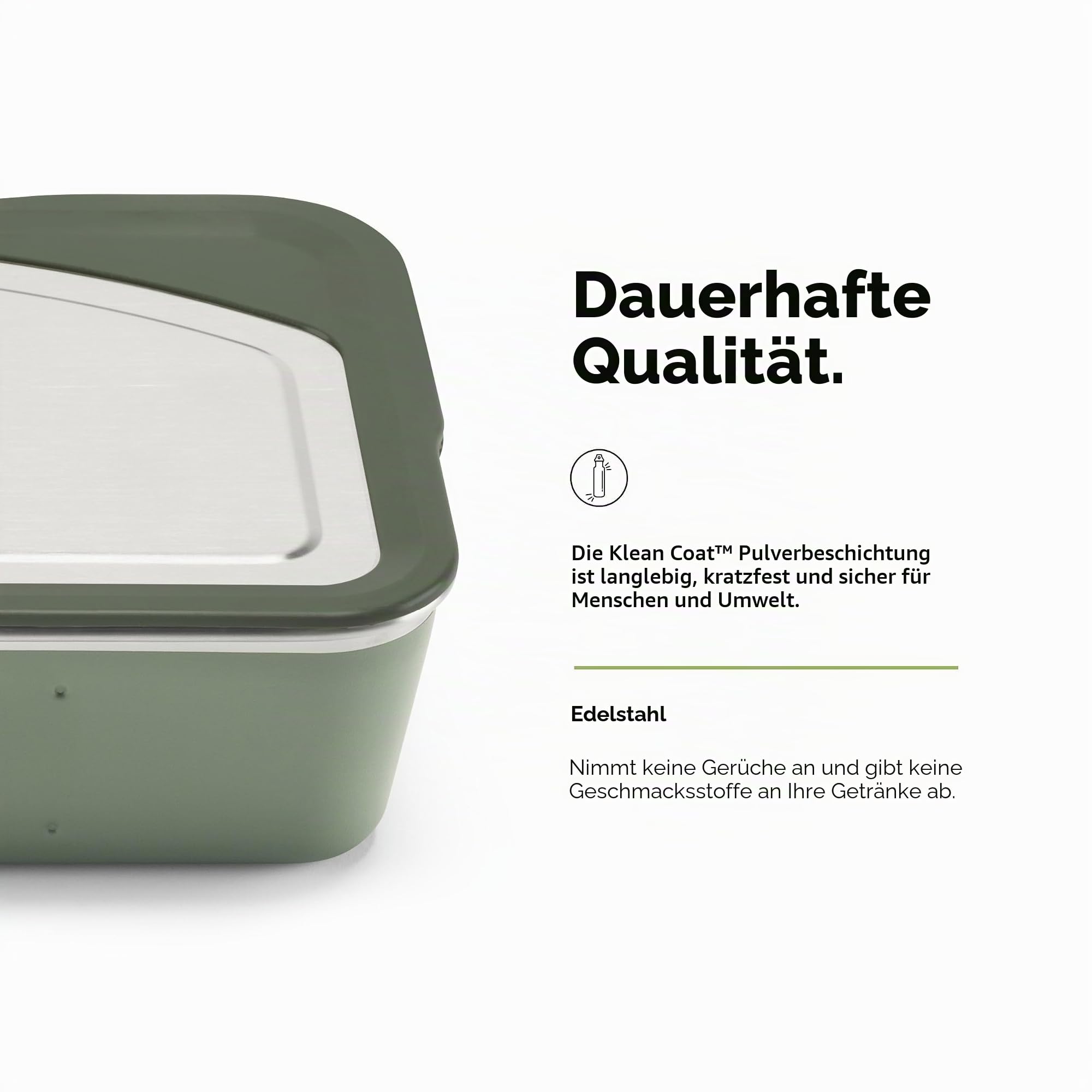 Klean Kanteen Rise Meal Box Brotdose aus Edelstahl in der Farbe Sea Spray, auslaufsicher, 1005ml, 1010623