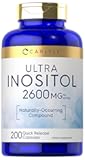 Carlyle Inositol Supplement | 2600mg | 200 Capsules | for Women & Men | as Myo-Inositol | Non-GMO, Gluten Free