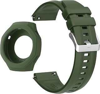 Silicone Strap For Watch GT5 Pro 46mm Smart Watch Band Protective Case Shell