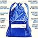 Athletico Mesh Swim Bag - Mesh Pool Bag With Wet & Dry Compartments for Swimming, the Beach, Camping and More (Blue)