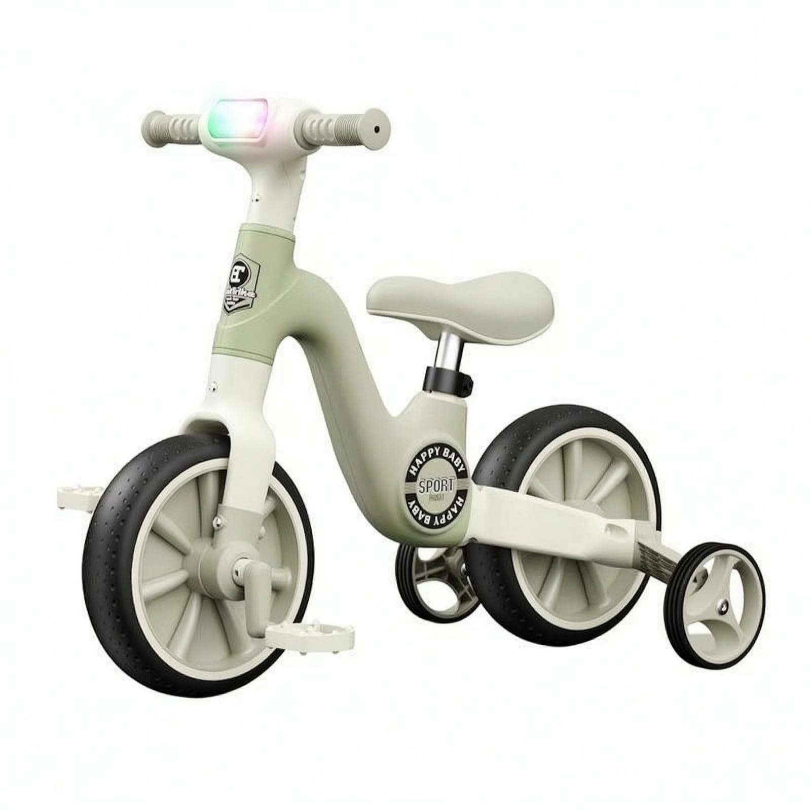 harayaa Bicicletta Senza Pedali per Bambini Bici Equilibrio Infantile 2 in 1 Sella Confortevole Impugnature Rigate Ruote di Supporto Struttura Stabile
