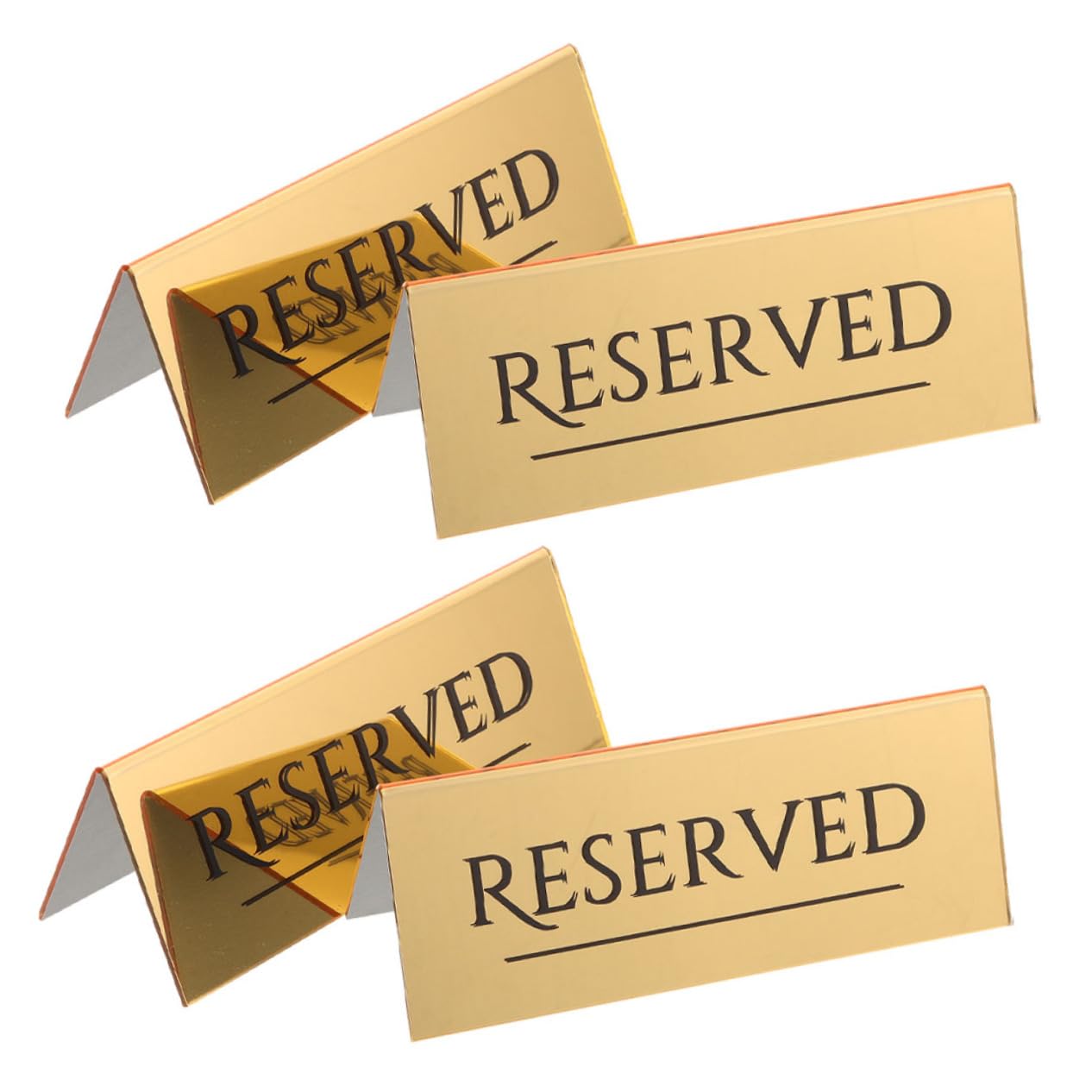 BESPORTBLE 20piezas Carteles Acrílicos Reservados Para Mesa Signos De Reserva De Asientos Para Bodas y Eventos Placas De Reserva Elegantes Para Restaurantes y Fiestas