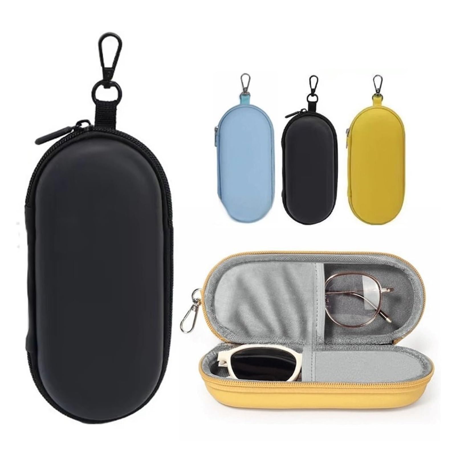 Estuche Doble para Gafas Estuche rígido for gafas dobles, almacenamiento portátil for de sol duales