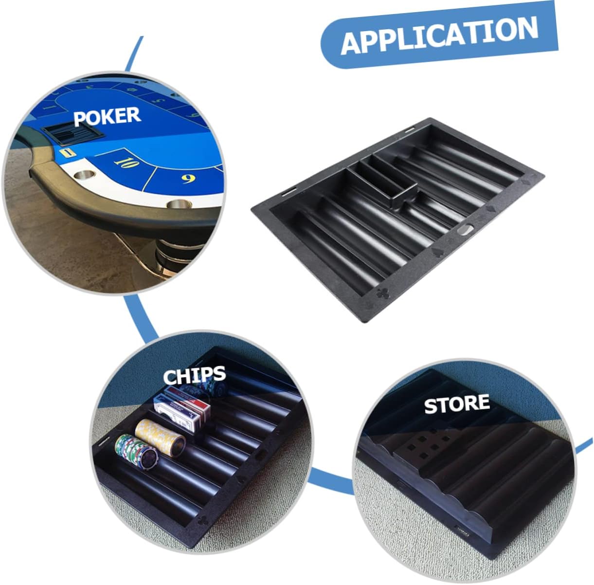 Chip Tray Pantry Poker Table Chip Rack Poker Table Chips Holder Table Rack Poker Chip Display Case Poker