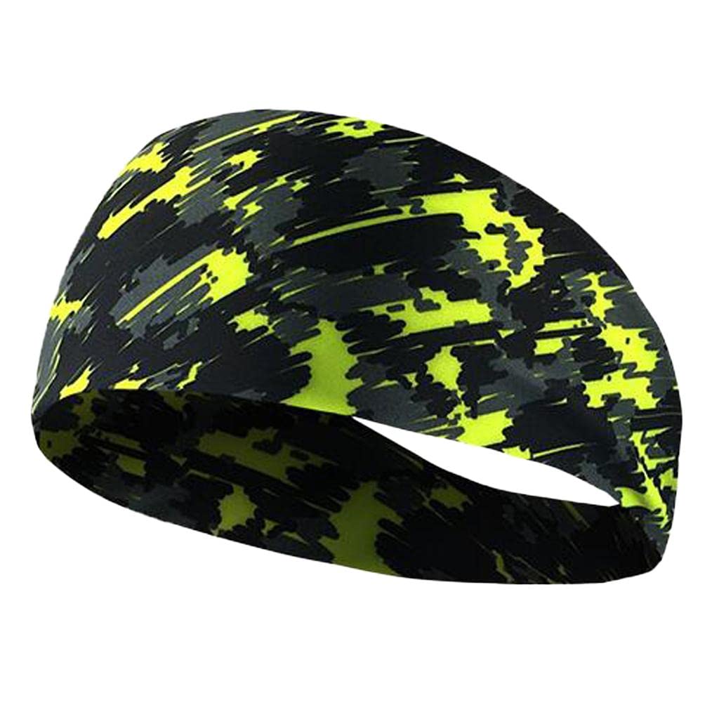 CALANDIS™ Unisex Stretch Headband Sport Sweat Sweatband Yoga Gym Hair Head Band Green | Sweatbands | Clothing & Accessories | Fitness, Running & Yoga