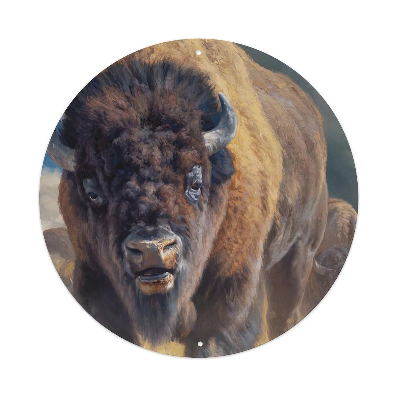 Animal Cattle on The Prairie Metal Tin Sign