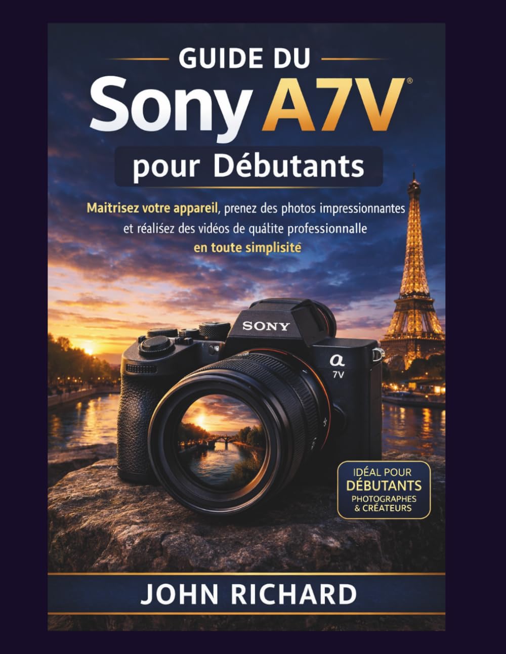 Guide du Sony A7V pour Débutants: Maîtrisez votre appareil, prenez des photos impressionnantes et réalisez des vidéos de qualité professionnelle en toute simplicité