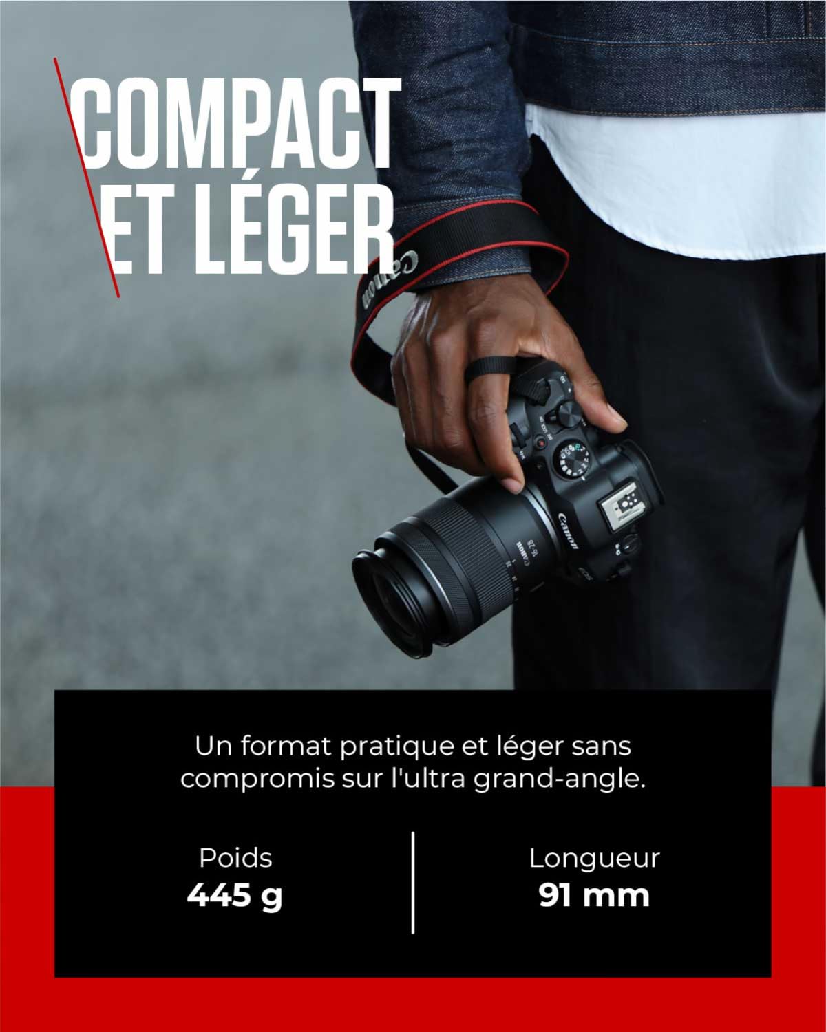 Objectif Canon RF 16-28 mm F2.8 is STM, Zoom Ultra Grand-Angle, Stabilisateur d'image Optique à 5,5 Viteses, Paysage et Voyage, Compatible Canon EOS R