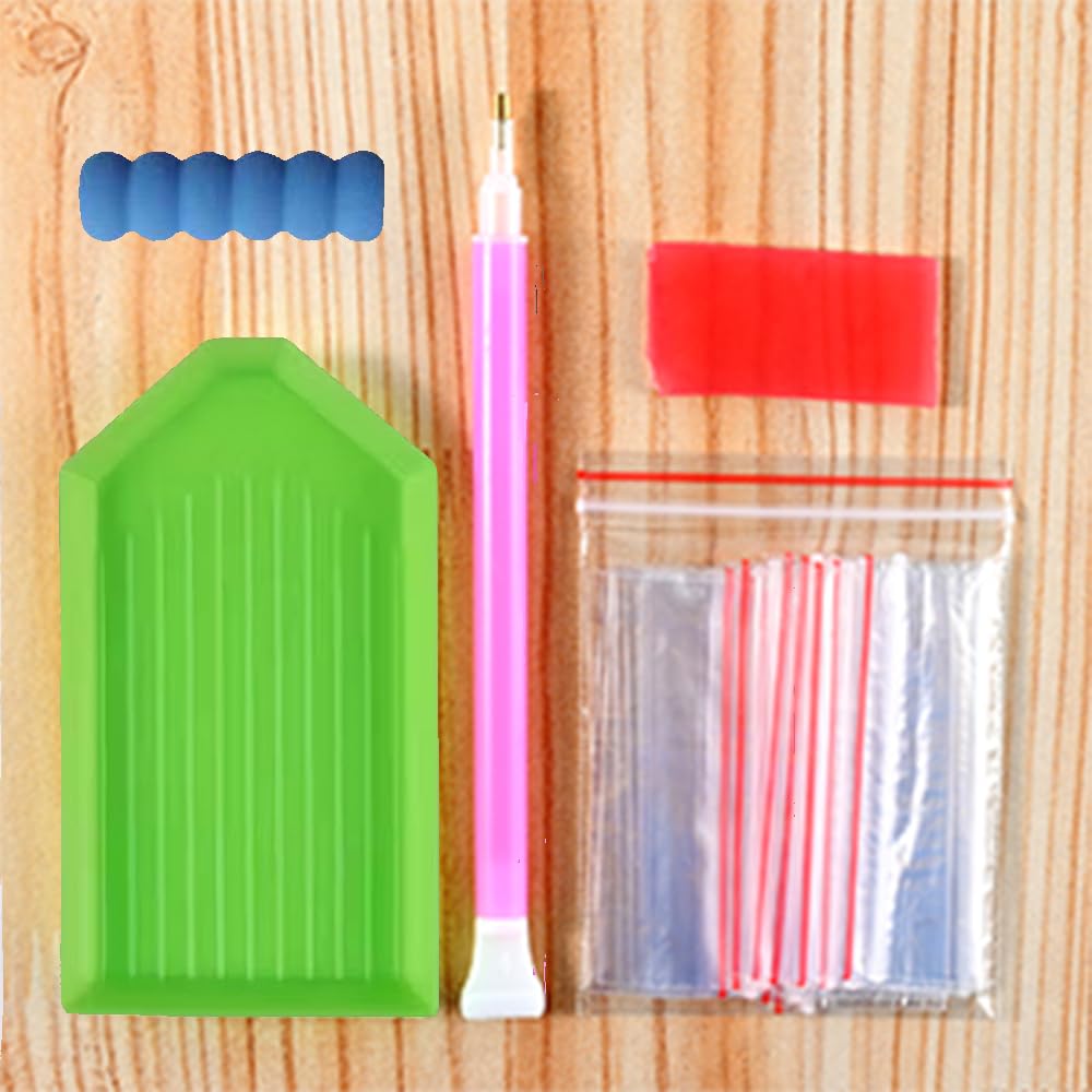 BOHADIY Kit per pittura con diamanti 5D per adulti principianti di grandi dimensioni trapano completo facile per bambini Diamond Arts Artigianato dipinti per casa, ufficio, decorazione da parete, 40,6