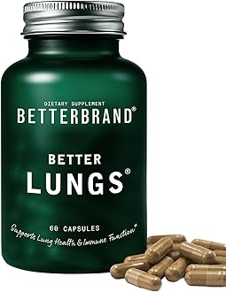 Betterbrand Mullein Leaf Extract for Lungs – Lung Support with Elderberry, Vitamin D, Ginseng & Reishi – Healthy Flow Cleanse & Immune Support– 60 Capsules