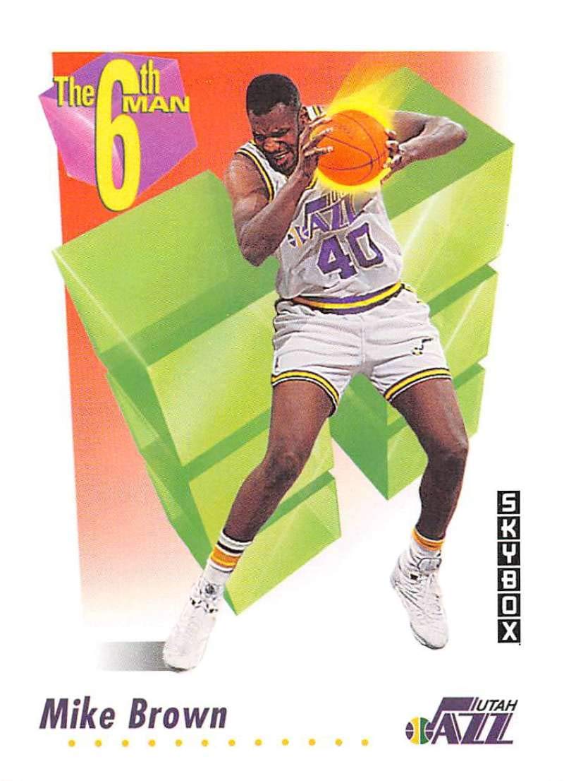 Amazon.com: 1991-92 SkyBox Basketball #457 Mike Brown Utah Jazz SM