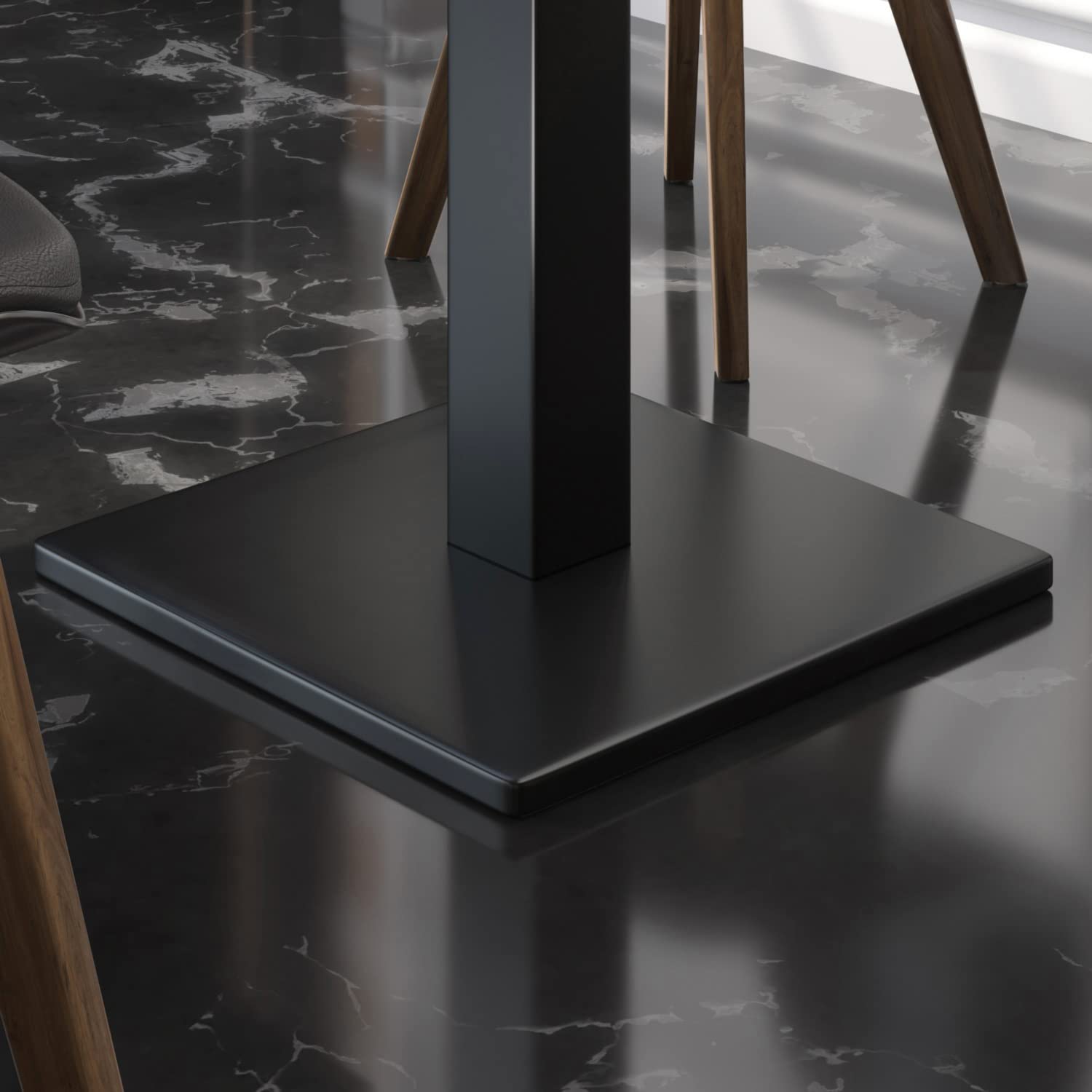 Tischgestell Schwarz Einzelfuß Oder Doppelfuß 72 Cm / 110 Cm Gastrono, 129,95