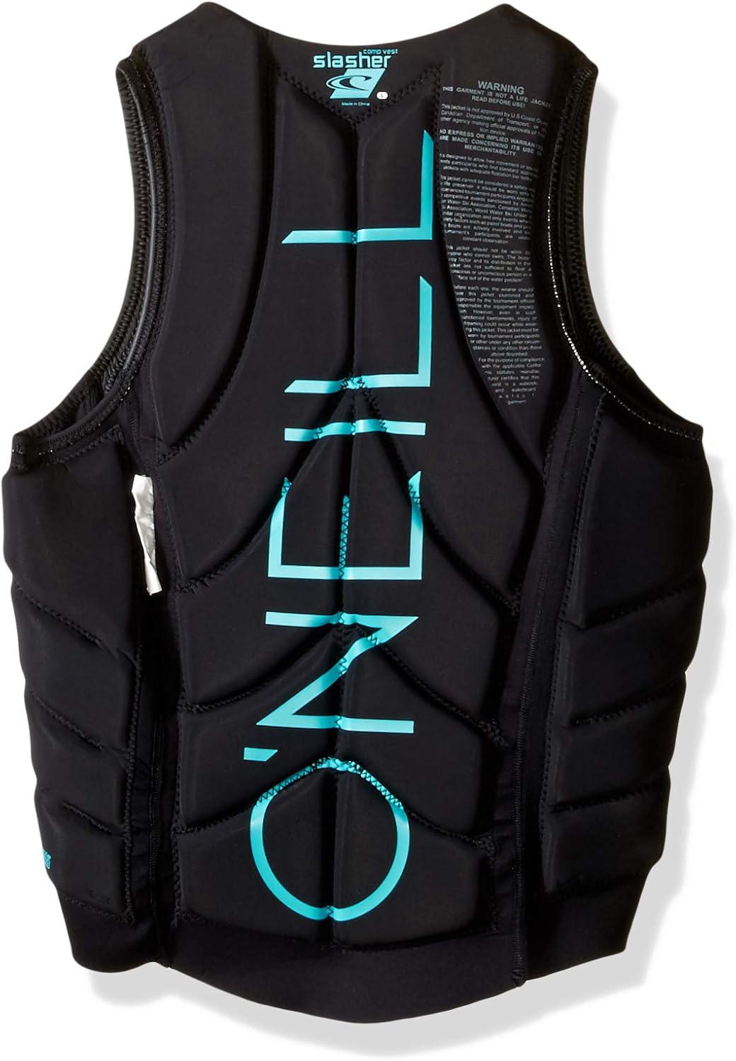 O'Neill Men's Slasher Comp Life Vest Glide Black/Black Large Vest