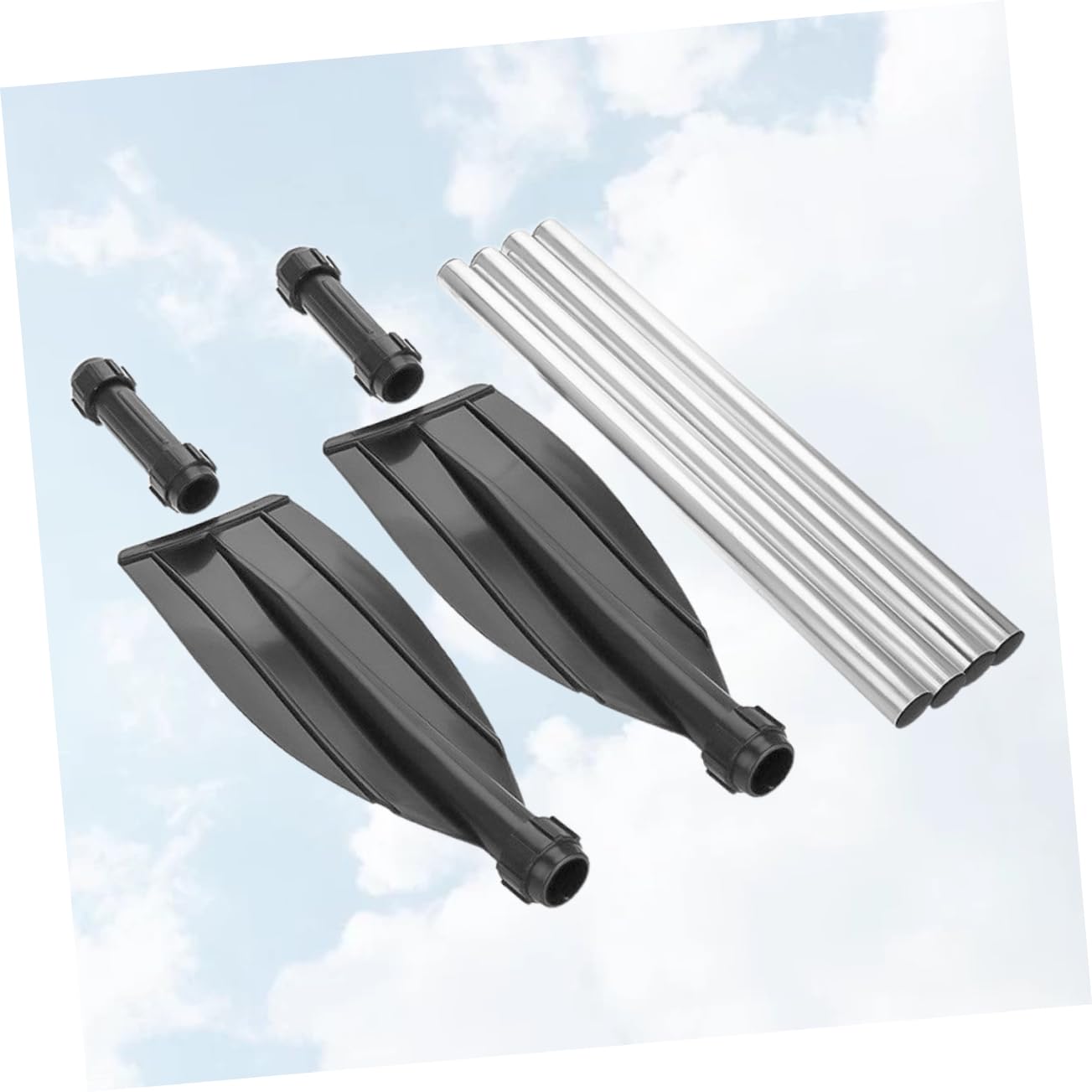 KOMBIUDA Dual Purpose Kayak Paddle Lightweight Aluminum Alloy Boat Oars 210cm Double End Design