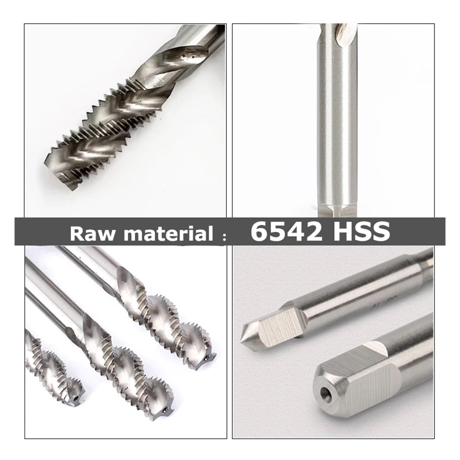 Macho de roscar de vástago largo extendido HSS, M2-M16, con ranura espiral métrica for trabajos en metal con agujeros profundos (longitud de 100 a 200 mm)(5 PCS M10x1.5x100)