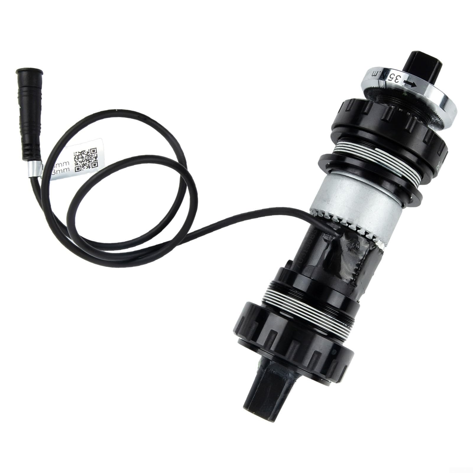 DAZZLEEX Bafang-kompatibler Drehmoment-Mittelachsensor, 73 mm, Elektro-Fahrradunterstützung, 6-poliges Kabel, SR PA231.32.ST.C Mittelmotor-Ersatz, Schwarz