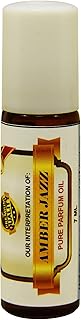 Perfume Studio Premium Amber & White Jasmine Fragrance Oil for Women; Pure Parfum 7ml Amber Glass with White Cap Roller Bottle (Amber Jazz)