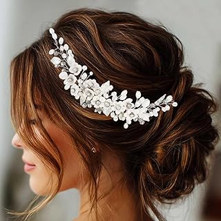 GORAIS Flower Wedding Hair Vine Bridal Hair Accessories Leaf Hair piece for Women and Brides