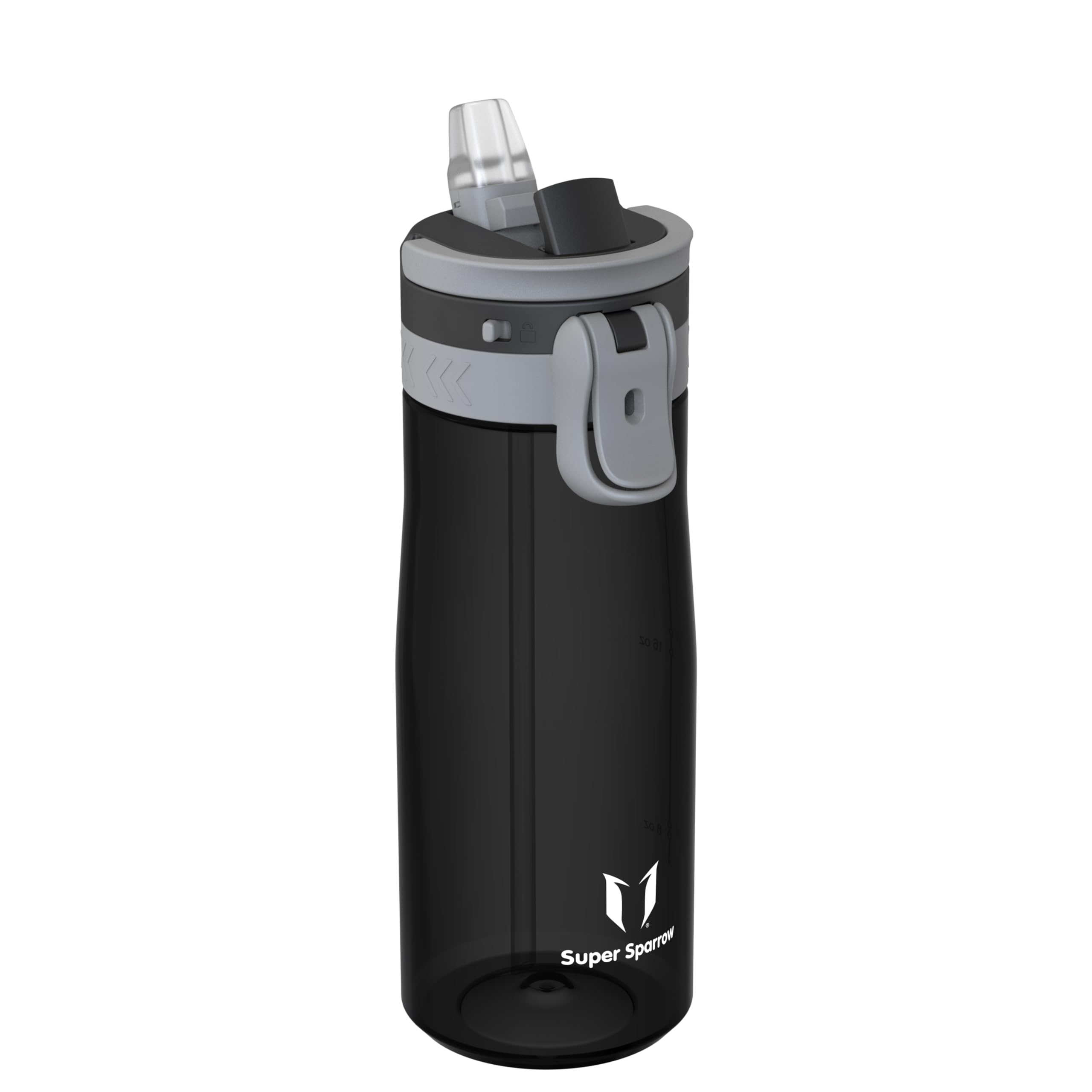 Sparrow Borraccia - 500ml, 750ml, 1L - TouchFlow Bottiglia Senza BPA - Senza Perdite Borraccia Cannuccia - Borracce Sportiva Flusso Rapido Con Un Clic per Scuola, All'aperto