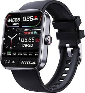KERALI Smart Watch, 1.91 Inch TFT Blood Monitor Watch, F57 Pro Fitness Watch with ECG+PPG Test Heart Rate/ECG/Blood, Pressure Sleep Monitor, IP67 Waterproof Fitness Health Watch for Men and Women