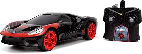 Miniatura 1 de Jada Toys Marvel Spider-Man 116 Miles Morales 2017 Ford GT RC Control remoto coche 24 GHz juguetes para niños y adultos