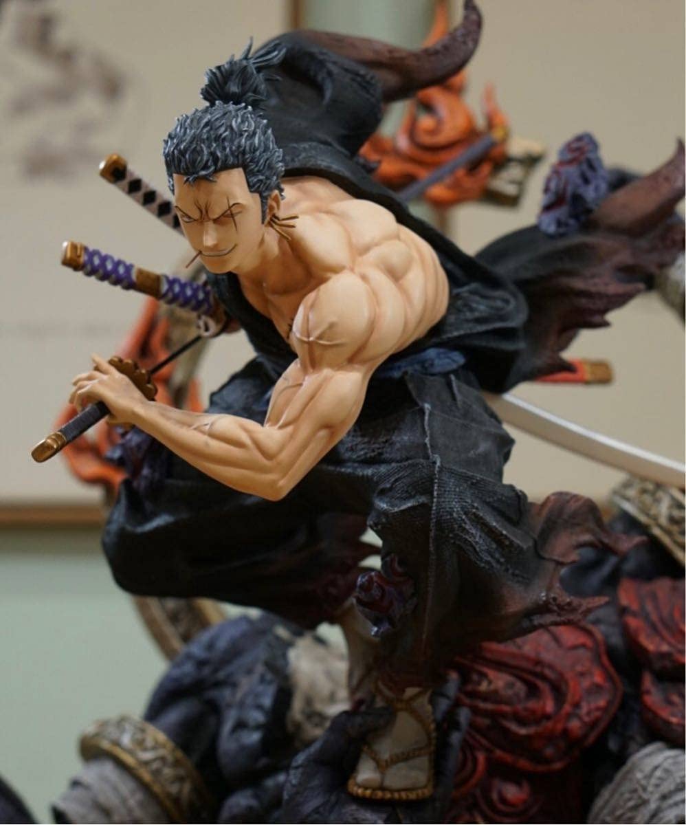 Amazon | ワンピースフィギュア和の国浪人ゾロ塗装済みガレージキット 