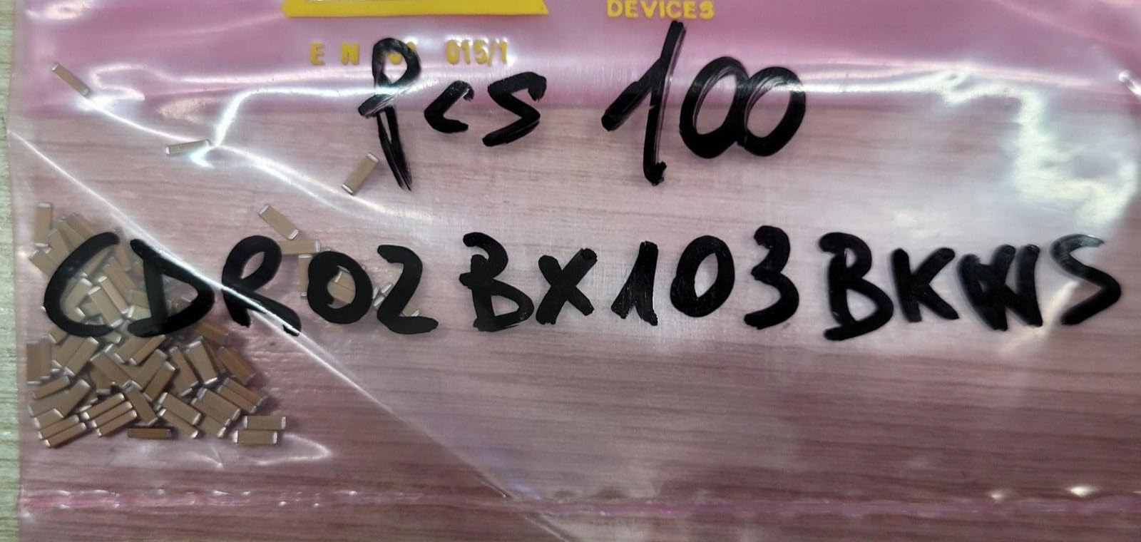 Generic (5 PCS) CDR02BX103BKWS KEMET Compatible with CAP CER 10000PF 100V BX 1805