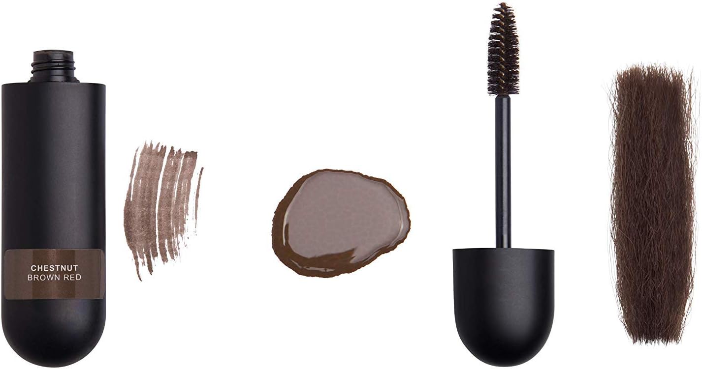 Instant Beard Color - Waterproof Quick Drying Brush on Color for Beards and Mustaches, Chestnut (Brown/Red)
