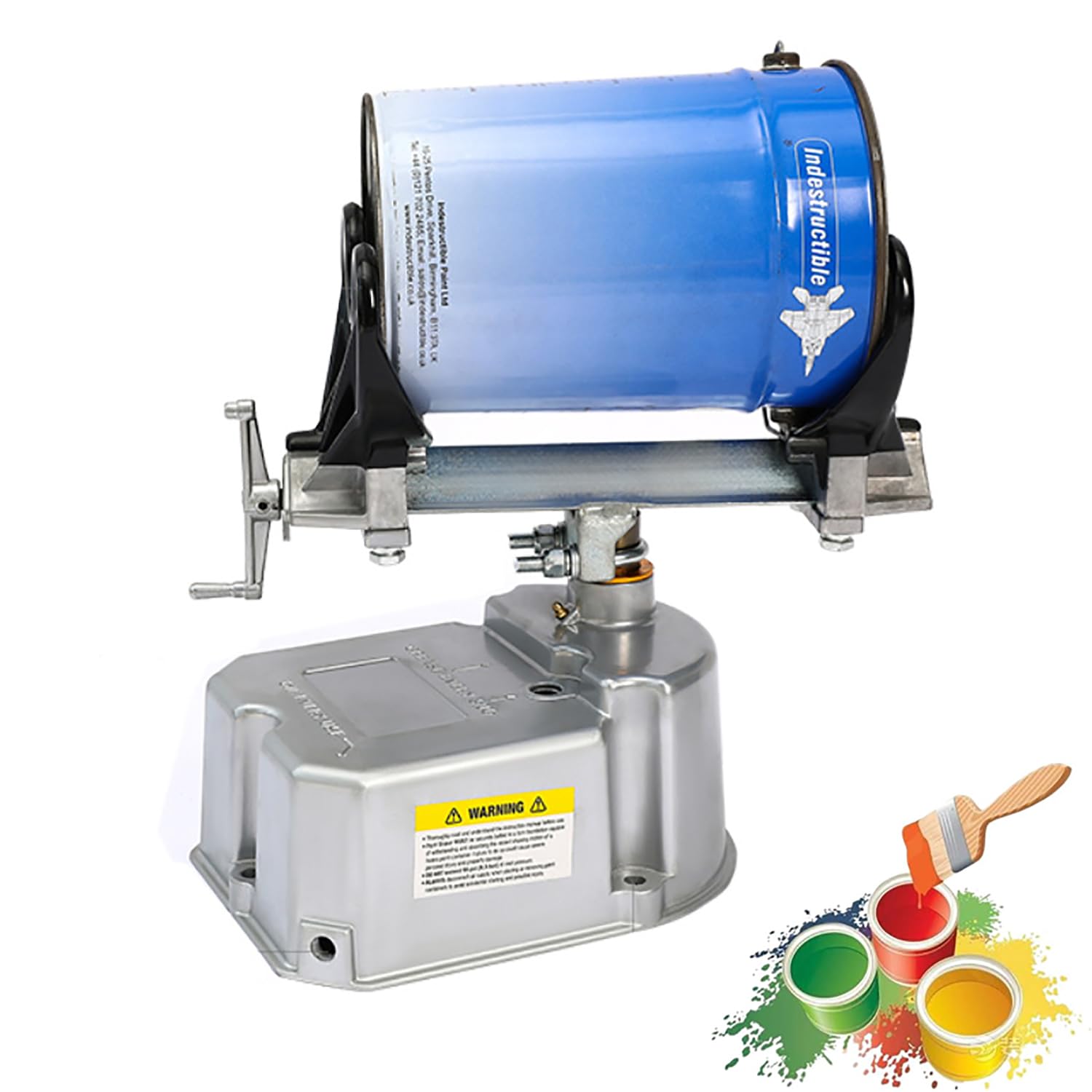 Mezclador de pintura neumático, máquina oscilante de 1 a 5 litros con abrazadera ajustable de 80 a 250 mm, ciclo de 15 minutos para pintura, acuarela, esmalte de uñas, 576 toallitas en total