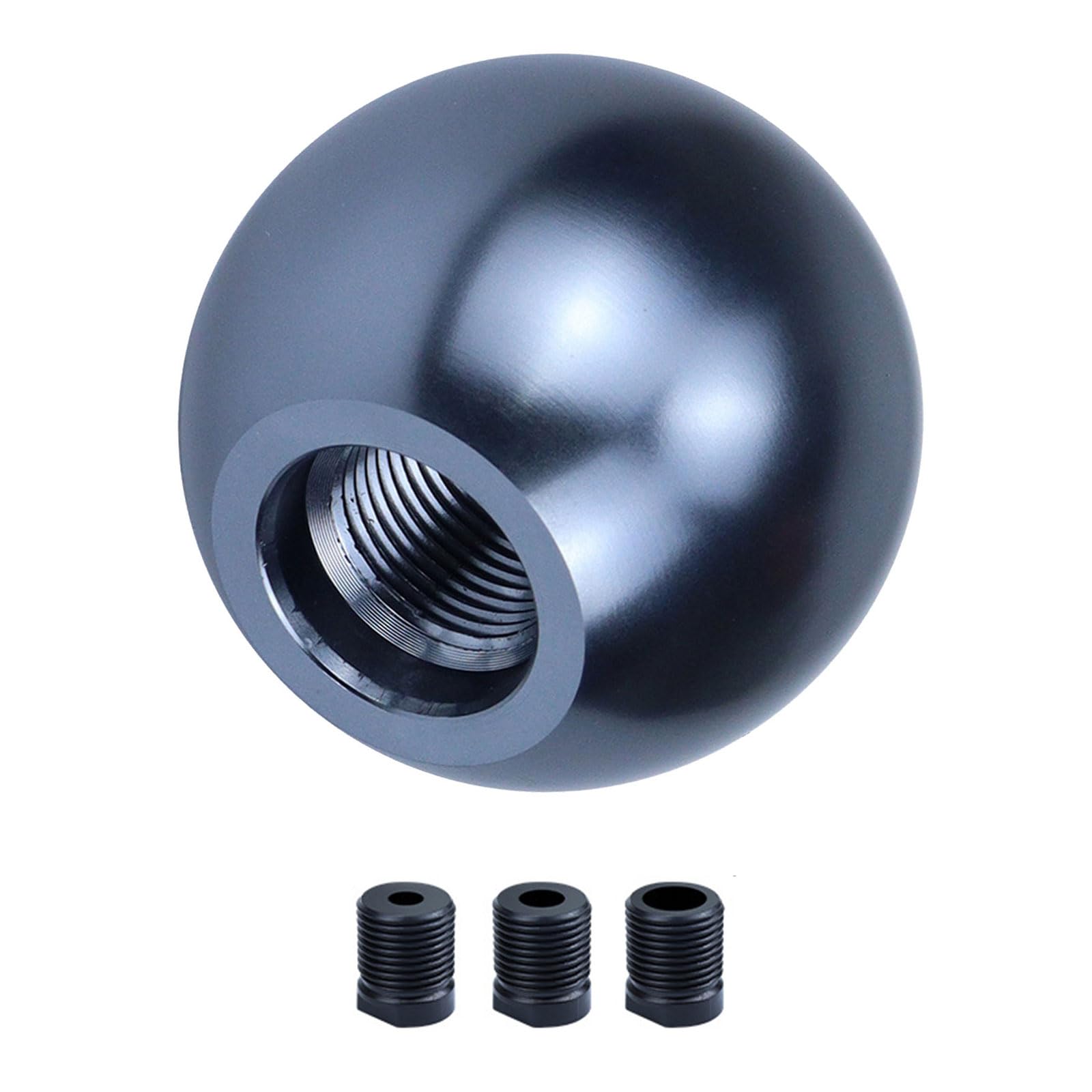 Zxfdsfdbnm 1Titanium Color Easy Installation Ball Gear Knob Anodized Aluminum Construction Ergonomic Grip Aluminum Alloy Gear Knob