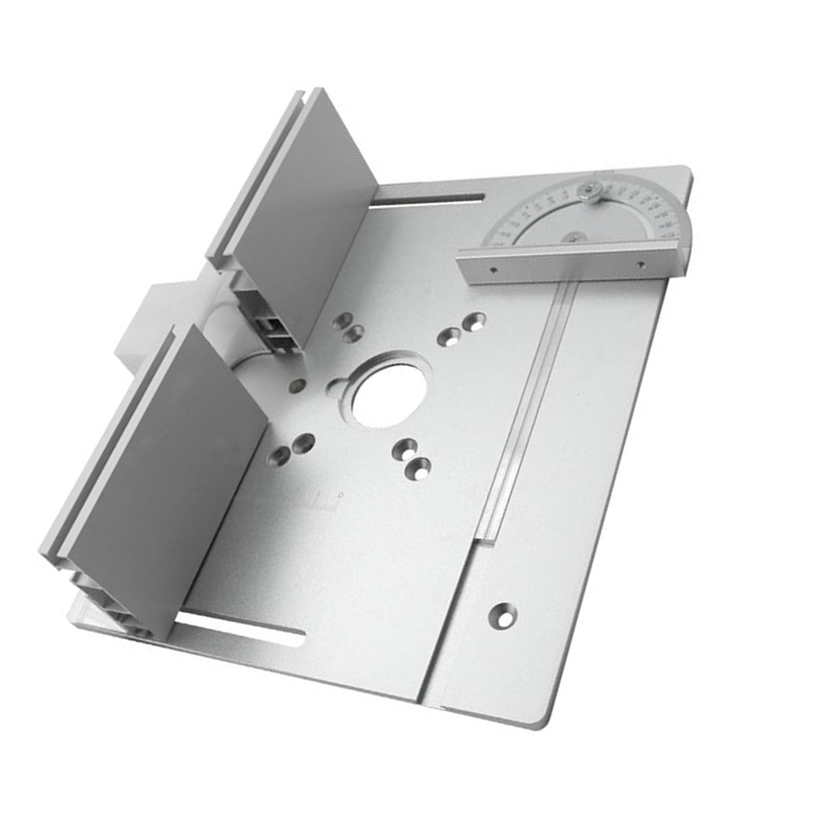 Akozon Płytka Wkładka Stołu Routera Zestaw 4 Sztuk ze Stopu Aluminium do Frezowania Drewna Przycinanie Grawerowanie 240x200mm Pasuje do Większości Stołów Routerów (Zestaw 3)