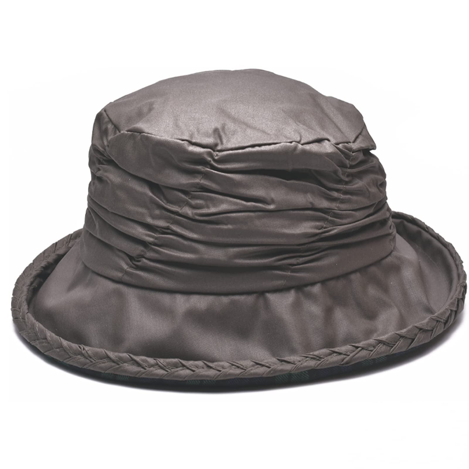Jmc Trading Company Women's Olive Wax Rouched Hat