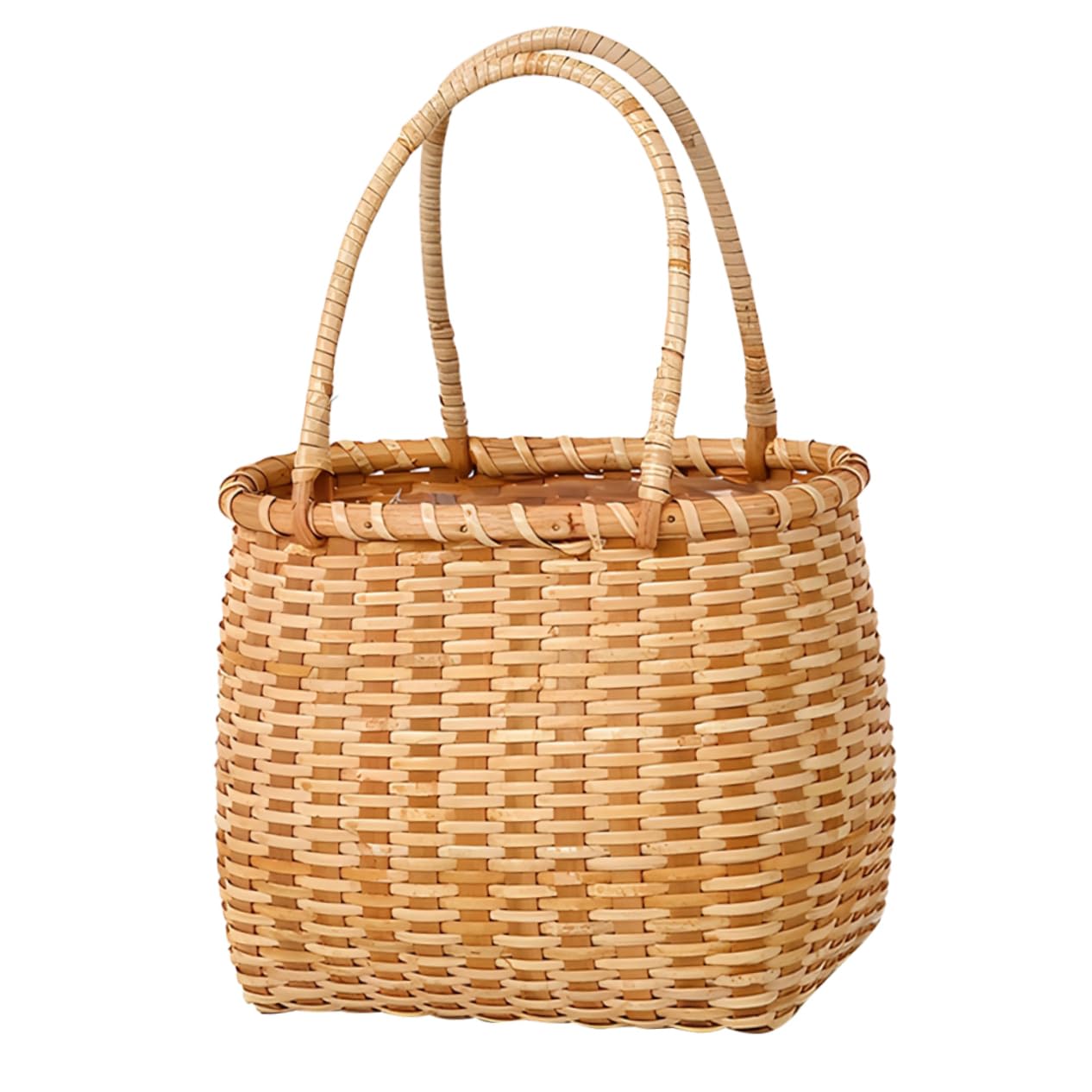 KOMBIUDA Cesta Tejida de Madera para Flores, Porta Flores Decorativo y Útil para Almacenamiento en Hogar