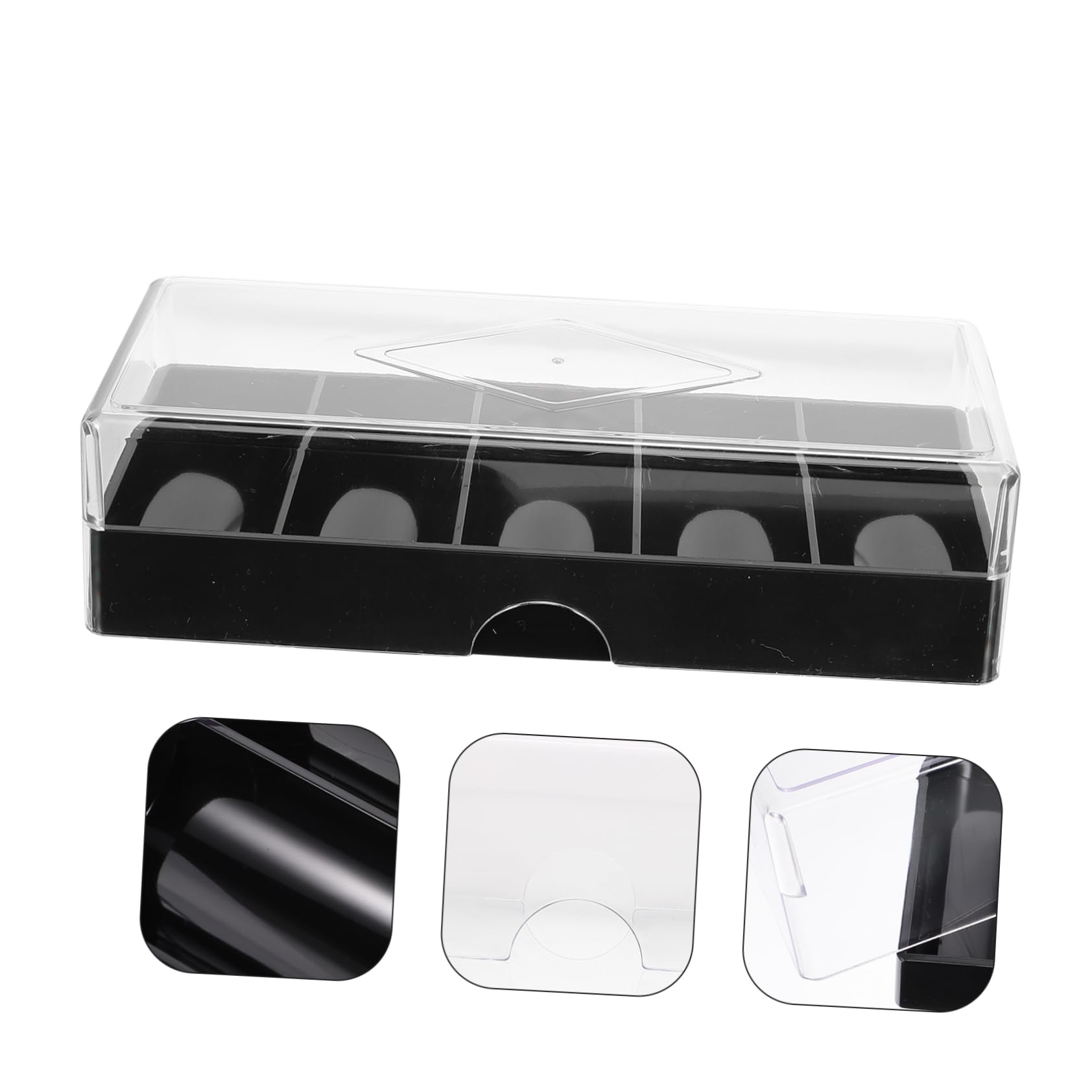 GALPADA Acrylic Poker Chip Case Holder Transparent Storage Tray for Household Use and Falling Design for Organizing and Displaying Poker Chips Capacity