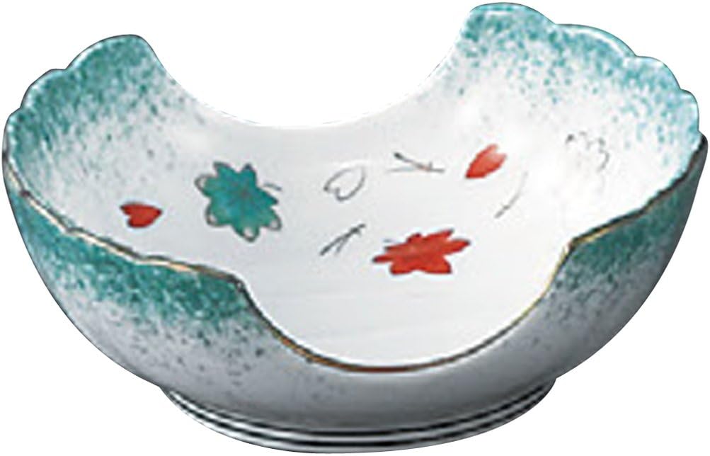 Yamasita Craft 11556280 Kissho Jade Buki, Reinforced Double Cut Sashimi Pot, 5.4 x 4.7 x 2.0 inches (13.6 x 12 x 5.1 cm)