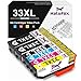 Produktbild HaloFox 33XL Tintenpatronen für Epson Expression Premium XP-530 XP-540 XP-630 XP-635 XP-640 XP-640 XP-645 XP-830 XP-900 Drucker (6 Pack)