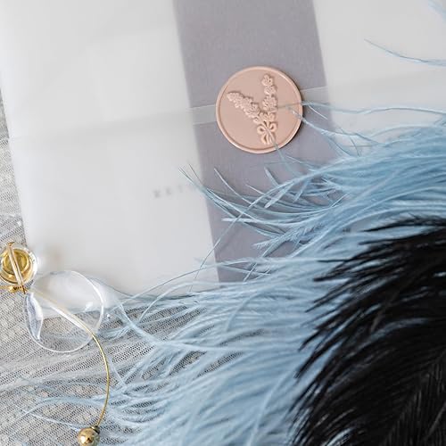 Miniatura 7 de 10 varillas de cera de sellado color gris pardo para pistola de pegamento, ideales para sellos de cera, perfectos para invitaciones de boda