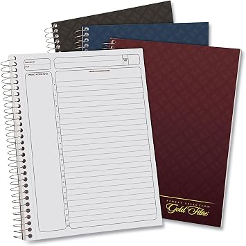 Ampad Gold Fibre Project Planner, 1-Subject, Lecture/Cornell Rule, Randomly Assorted Cover Color, 84 9.5 x 7.25 Sheets