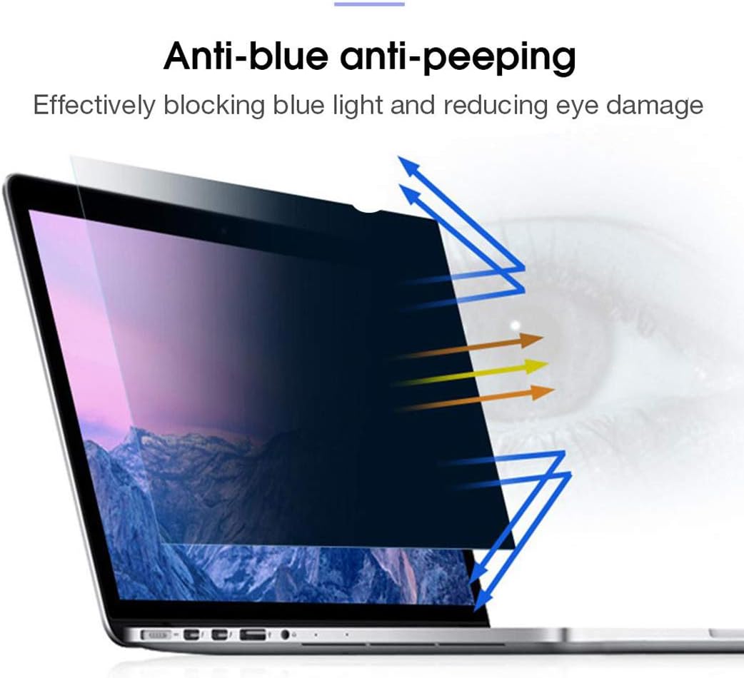 WLWLEO Anti Blue Light Screen Protector with Privacy Filter 17"-28" Desktop Computer Laptop Notebook Monitor Screen Protector Film Data Confidentiality Anti-Glare Anti-Scratch Protector