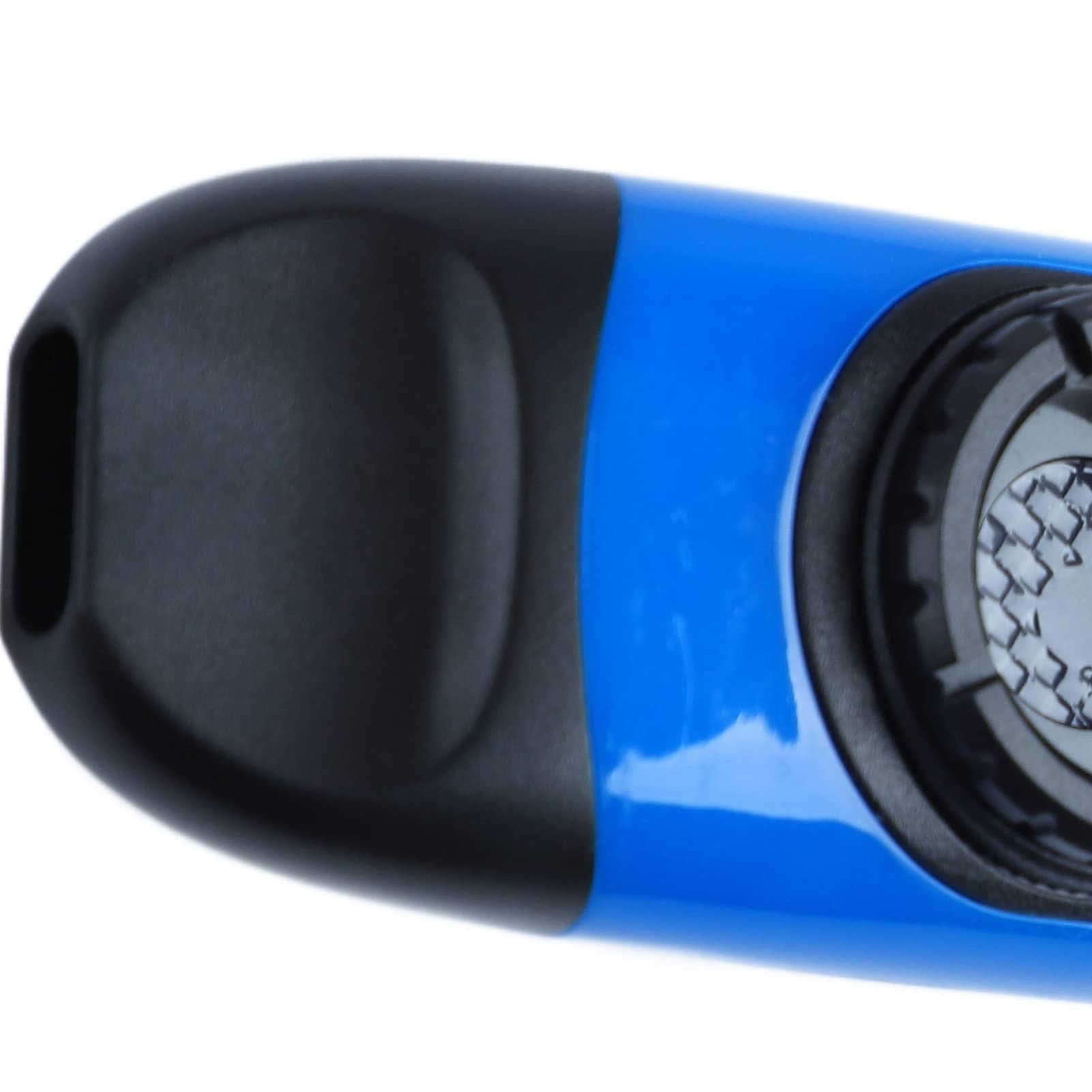 Kazoo Eléctrico de 11 Cm, Juego de Kazoo Portátil de Aleación de Aluminio y Resina Profesional con Pastilla de Membrana Grabadora para Rendimiento (Azul)