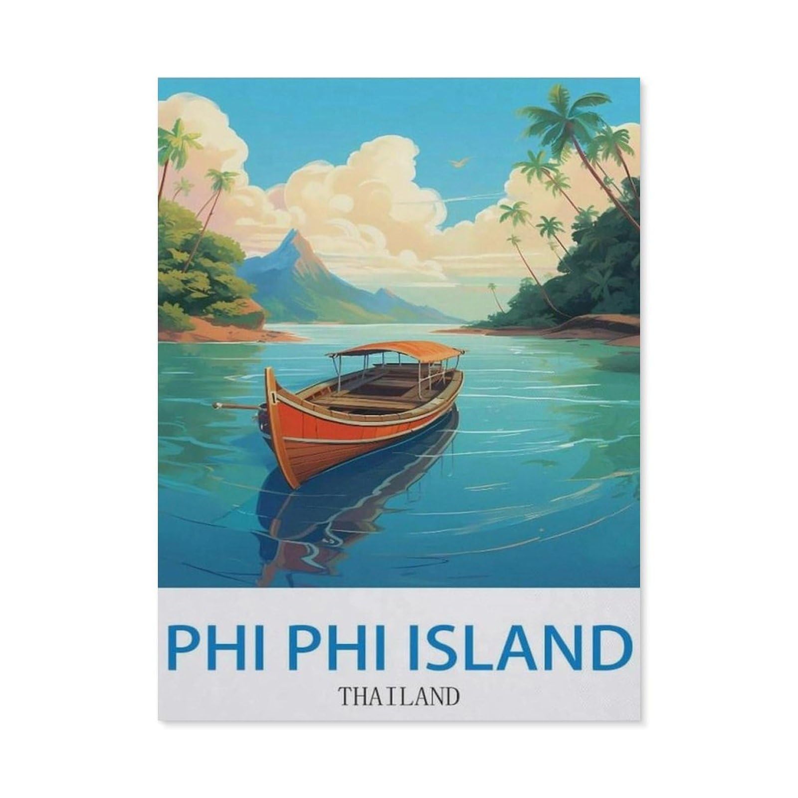 BEAYODKP 5D Diamond Painting Set ，Phi Phi Island Thailand