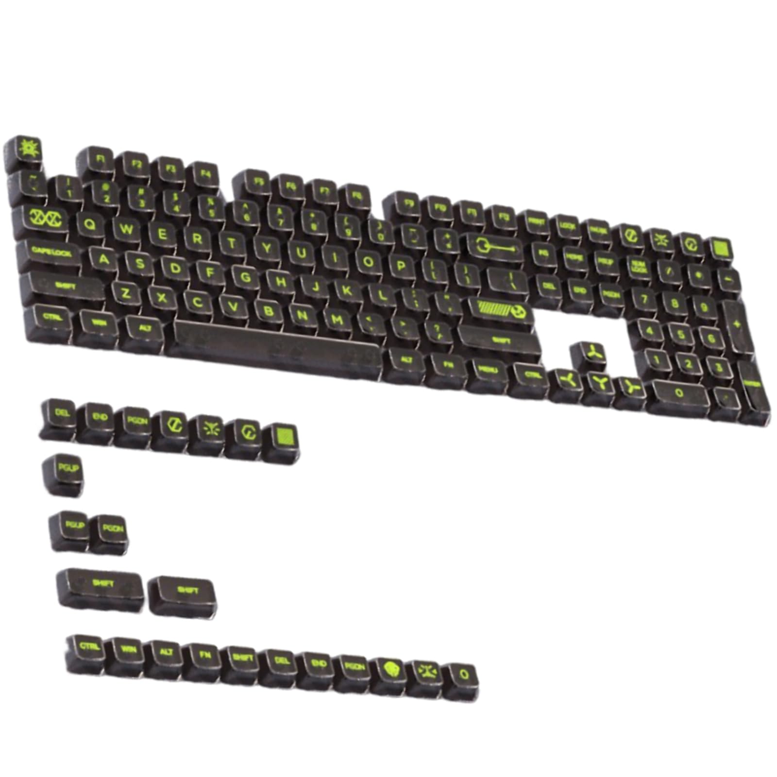 Copritasti per PC 131 tasti per tastiere meccaniche Classici keycaps trasparenti completamente trasparenti per giochi