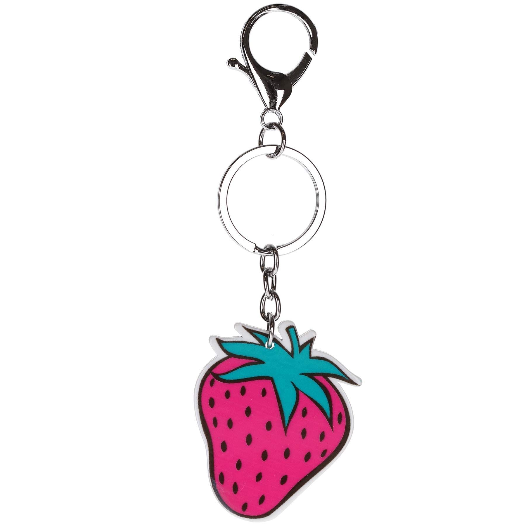 Stands Out, Supplying Outstanding Gifts Strawberry Novelty Keyring Bag Tag Charm