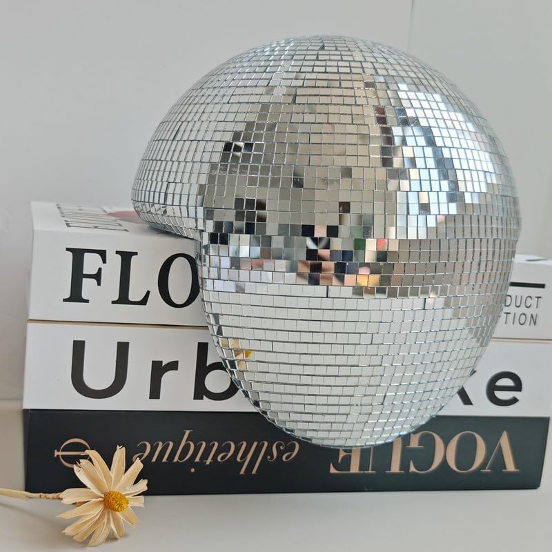 Miniatura 7 de Decoración de bola de discoteca derretida, bola de espejo reflectante hecha a mano, decoración estética de estante para dormitorio, oficina, sala de