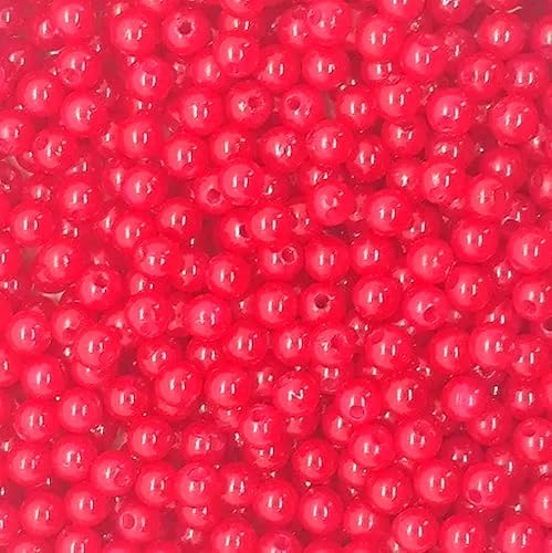 3000 Unid Miçangas Bolas Contas Plástico 6mm 30 Cores para pulseiras colar artesanatos brinquedos